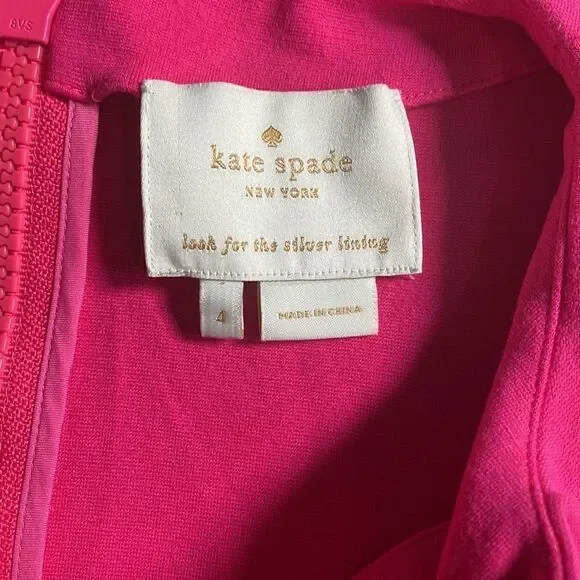 Kate Spade Bright Pink Keri Ponte Stretch Knit Sleeveless Shift Dress - Size 4 - Picture 5 of 12